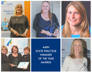 Image of the 2016 AAPM State Practice Manager of the Year award winners