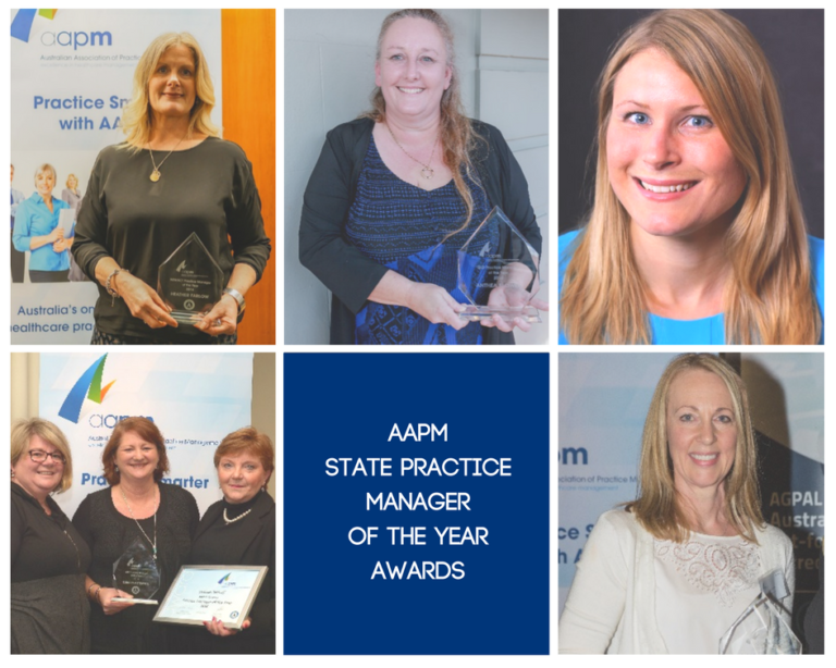 Image of the 2016 AAPM State Practice Manager of the Year award winners