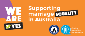 Header image for news article - AGPAL & QIP Support Marriage Equality