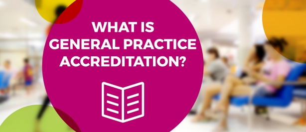 Header image saying 'What is General Practice Accreditation'