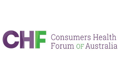 Image of Consumers Health Forum of Australia (CHF) logo